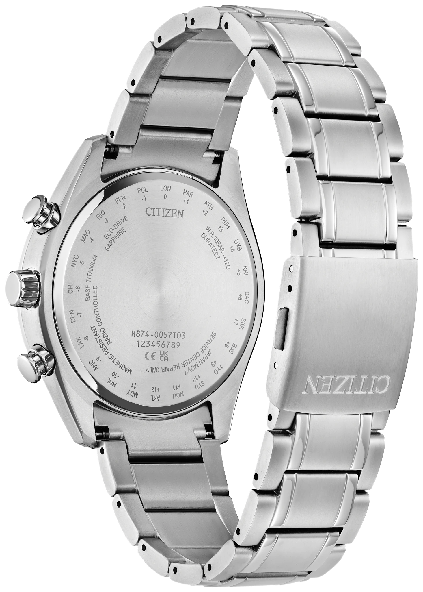 Tsuki-Yomi A-T Gray Dial Super Titanium Bracelet BY1010-57H | CITIZEN
